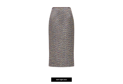 WANGXO | Heavy Industry Woven Colored Treasure Wool Straight Pencil Skirt - ZARA.