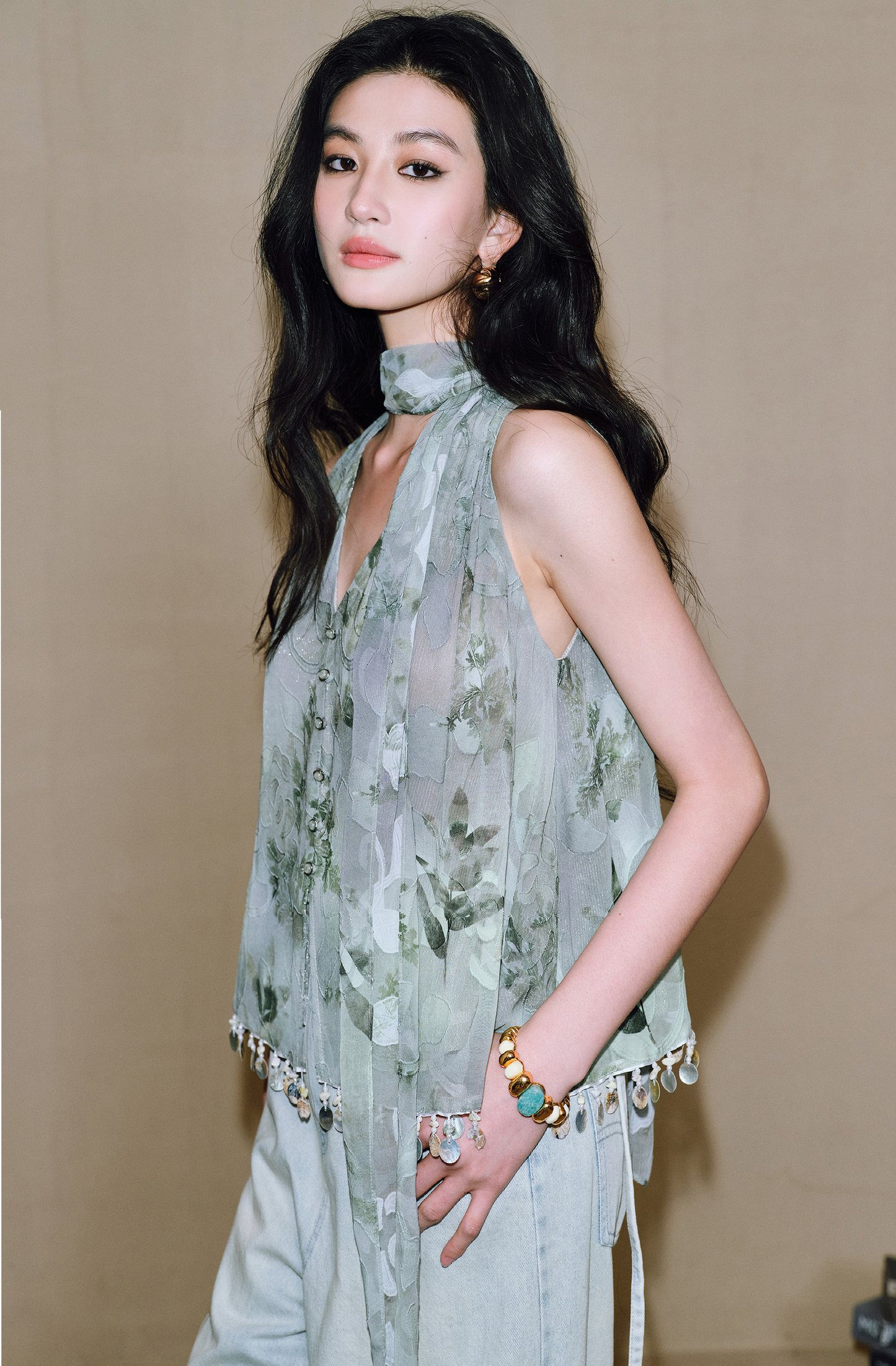WANGXO Fleur Couture Loose Sleeveless Top - CERIS.