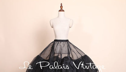 Le Palais Vintage Elegant White Double Layer Petti Skirt - Umma.