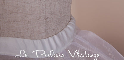 Le Palais Vintage Elegant White Double Layer Petti Skirt - Umma.