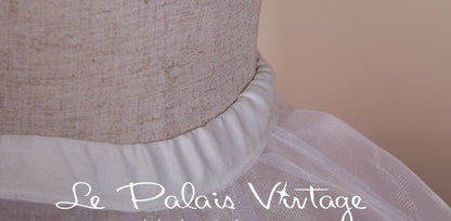 Le Palais Vintage Elegant White Double Layer Petti Skirt - Umma.