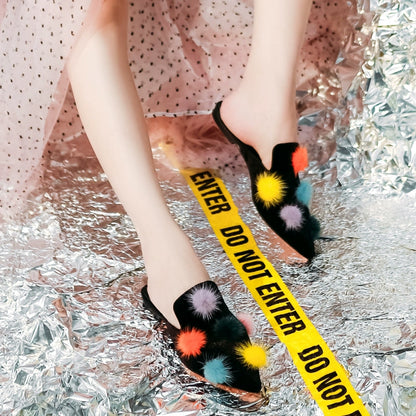 B-FEI Spring and Summer black flat Women's Shoes-PLUI.
