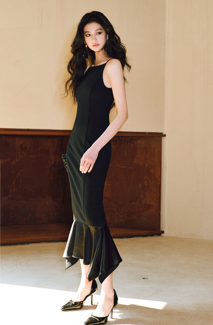 WANGXO | Elegant Sleeveless Maxi Fishtail Sundress  -ZAYA.