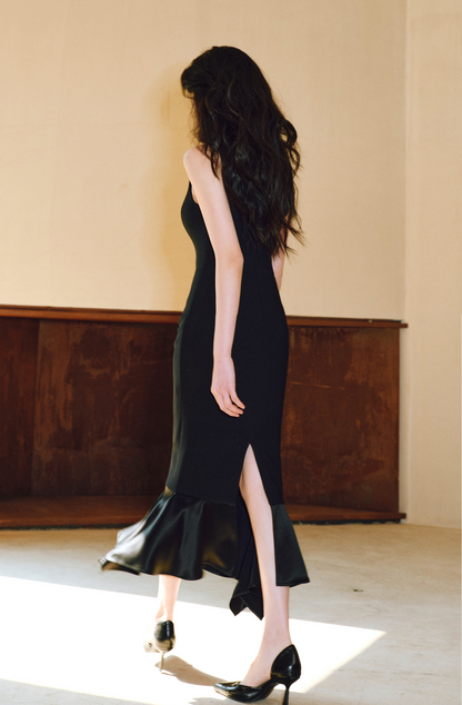 WANGXO | Elegant Sleeveless Maxi Fishtail Sundress  -ZAYA.