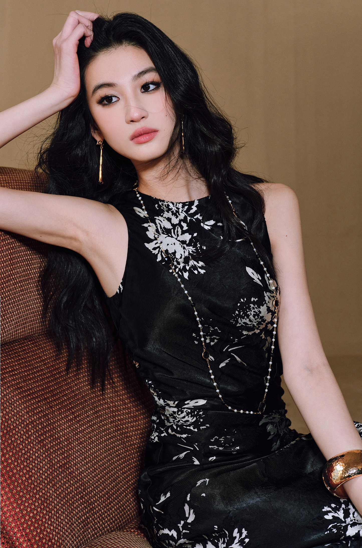 WANGXO | Mercerized Touch Silk  Sleeveless Maxi A-Hem Dress -SYRA.