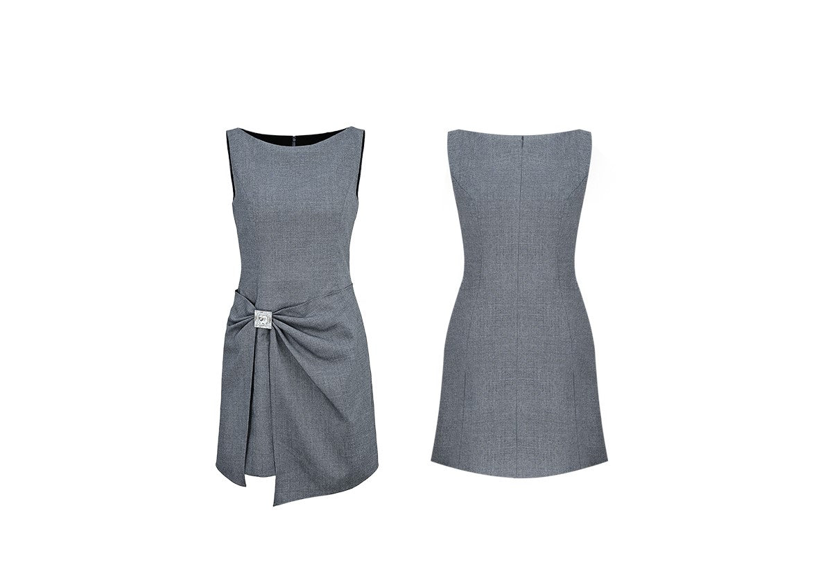 YES BY YESIR | Ye Qians Deconstructed Bow Detail Dress with Sculptural Summer Flair -ALTHEA.