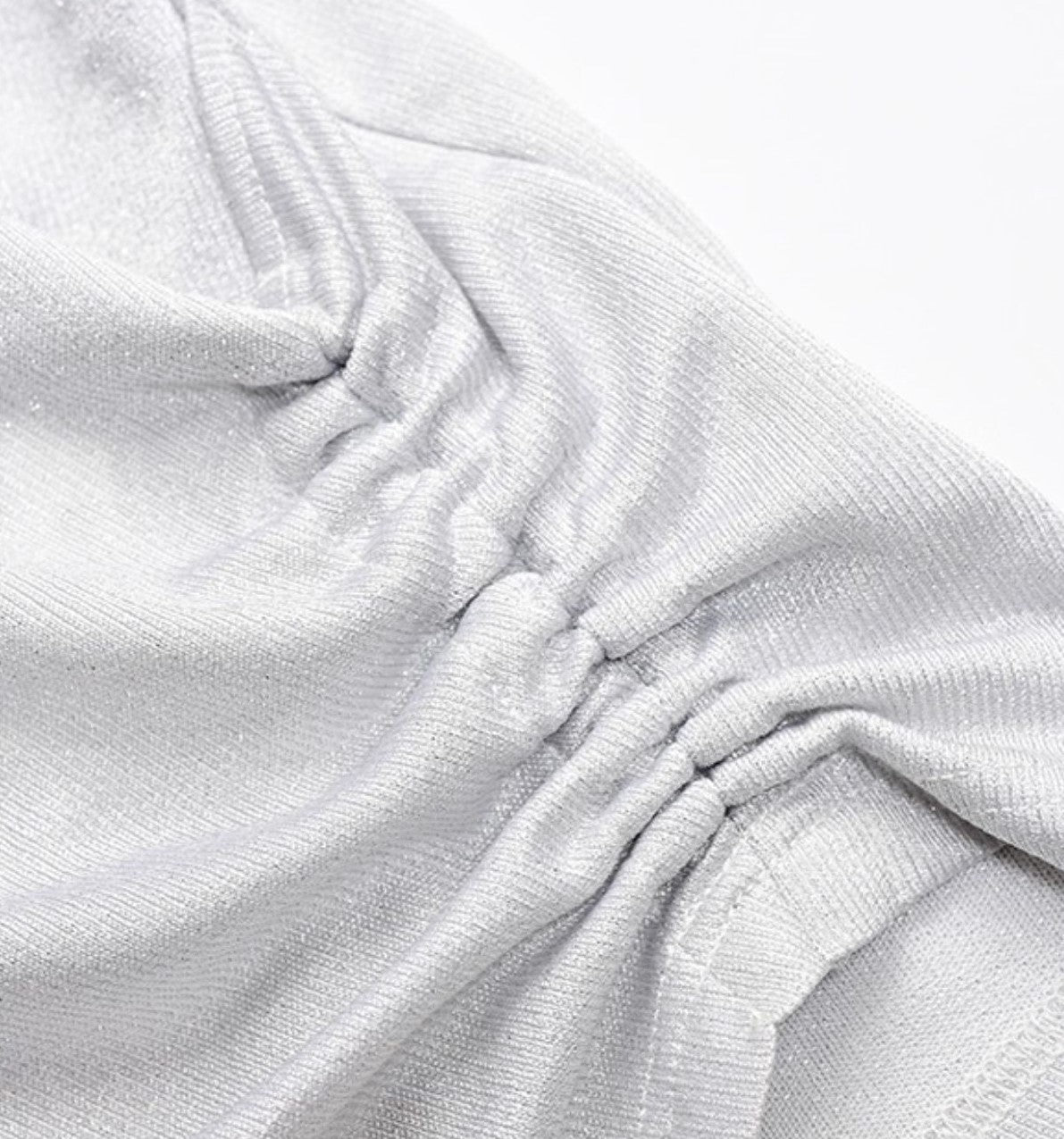 YES BY YESIR  asymmetrical shirred V-neck top - AMONU.