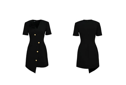 YES BY YESIR | Ye Qians Asymmetrical Romantic Floral Summer Dress -AURELIA.