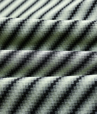 YES BY YESIR  black and white striped patchwork suit dress - BUZZ.