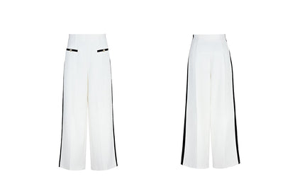 YES BY YESIR Luxury Contrast Short Jacket and Pant Set - CIRCLE.