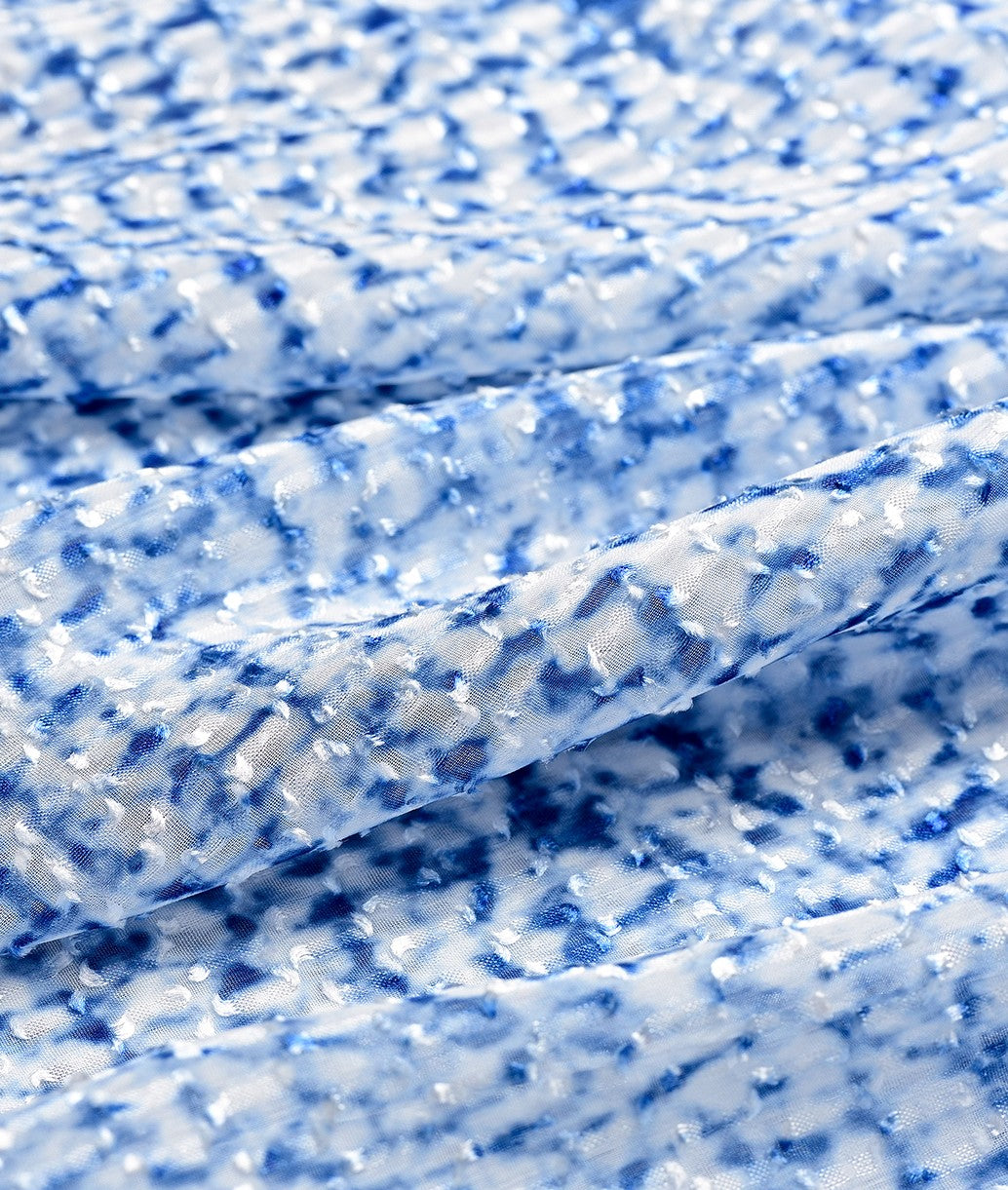 YES BY YESIR | Ye Qians  Front-Drape Casual Dress with Soft Fluid Lines & Oceanic Charm-CORALINE.