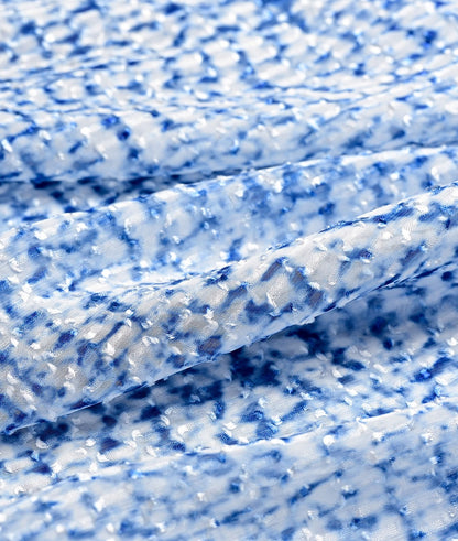 YES BY YESIR | Ye Qians  Front-Drape Casual Dress with Soft Fluid Lines & Oceanic Charm-CORALINE.