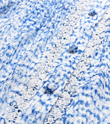 YES BY YESIR | Ye Qians  Front-Drape Casual Dress with Soft Fluid Lines & Oceanic Charm-CORALINE.