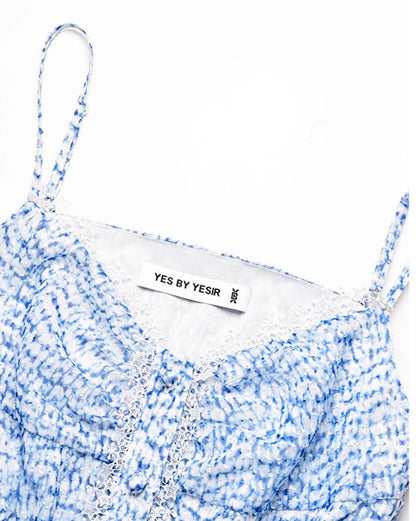 YES BY YESIR | Ye Qians  Front-Drape Casual Dress with Soft Fluid Lines & Oceanic Charm-CORALINE.