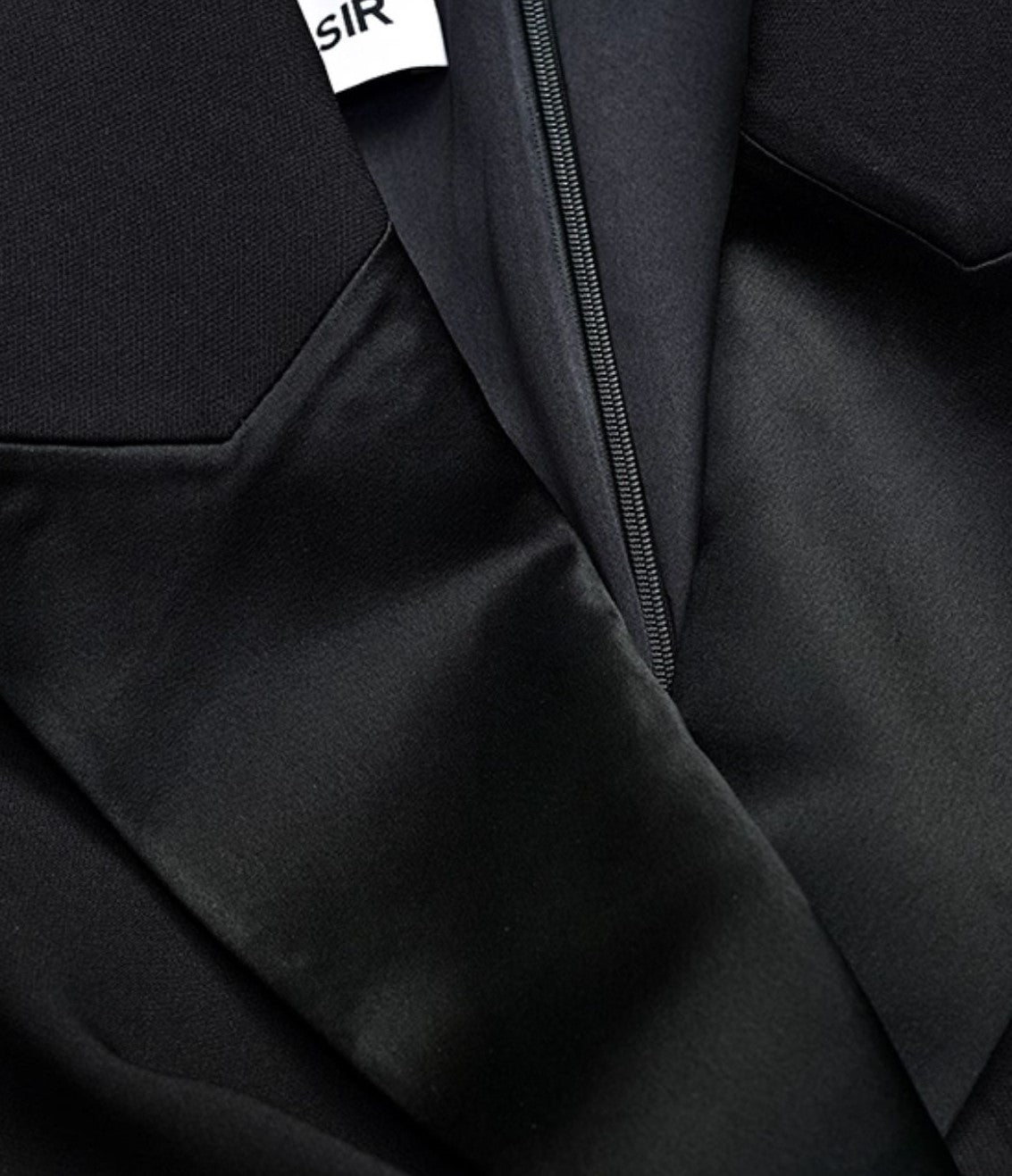 YES BY YESIR  pleated formal suit dress - CURB.