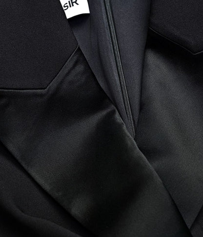 YES BY YESIR  pleated formal suit dress - CURB.