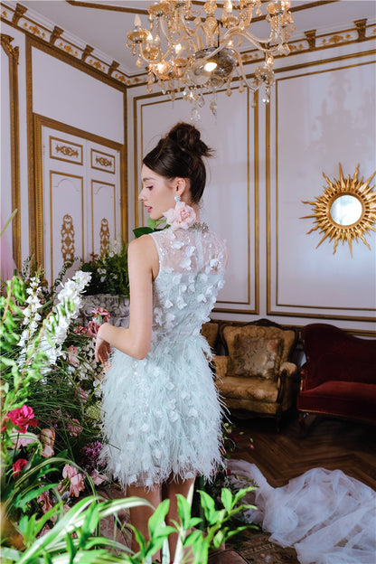 Wardrobes by Chen Luxury Sliver Butterfly Shaped Diamond Earrings-Fola