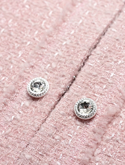 YES BY YESIR  patchwork elegant  jacket and dress outfit set - FLOWER.