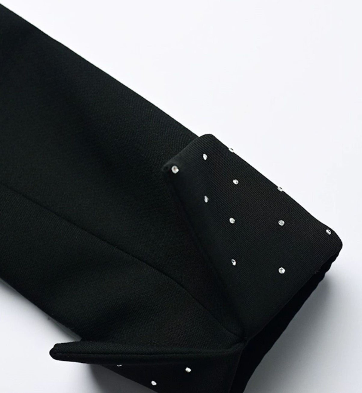YES BY YESIR Diamond Bow Short Embellished Jacket - FREEZE.