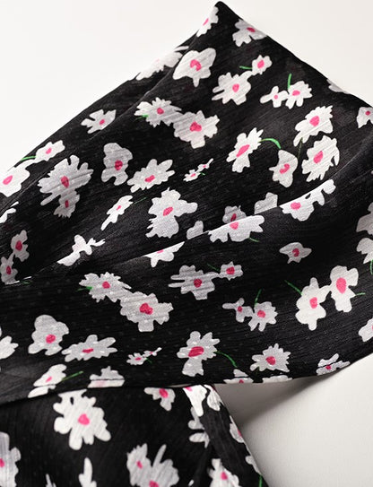 YES BY YESIR | Ye Qians Floral Daisy Suspender Midi Dress with Gentle Garden Poise -MARIGOLD.