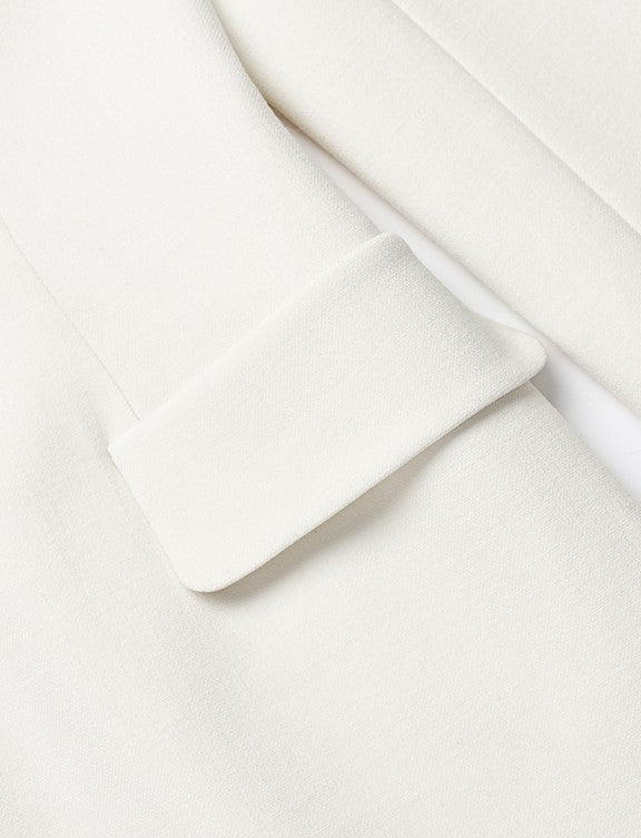 YES BY YESIR twist collar slim short long sleeve dress - HALLOW.