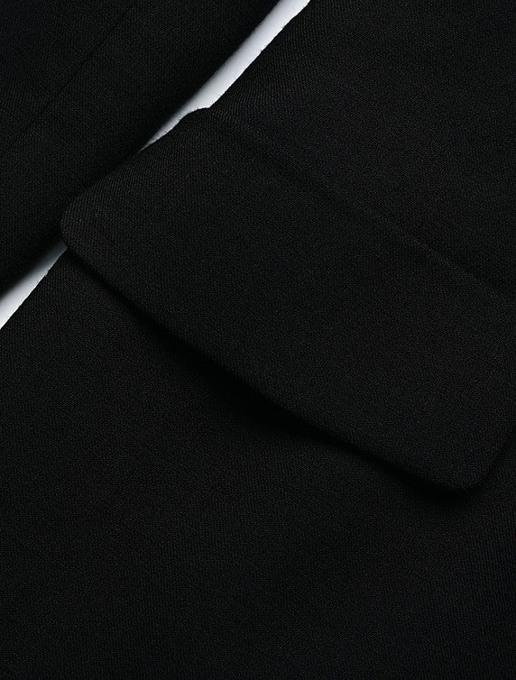 YES BY YESIR twist collar slim short long sleeve dress - HALLOW.