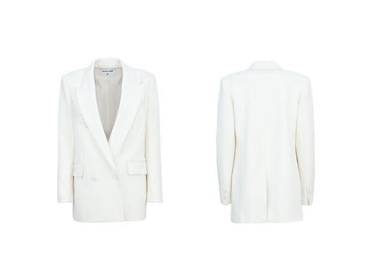 YES BY YESIR white long suit and pant set - ICY.