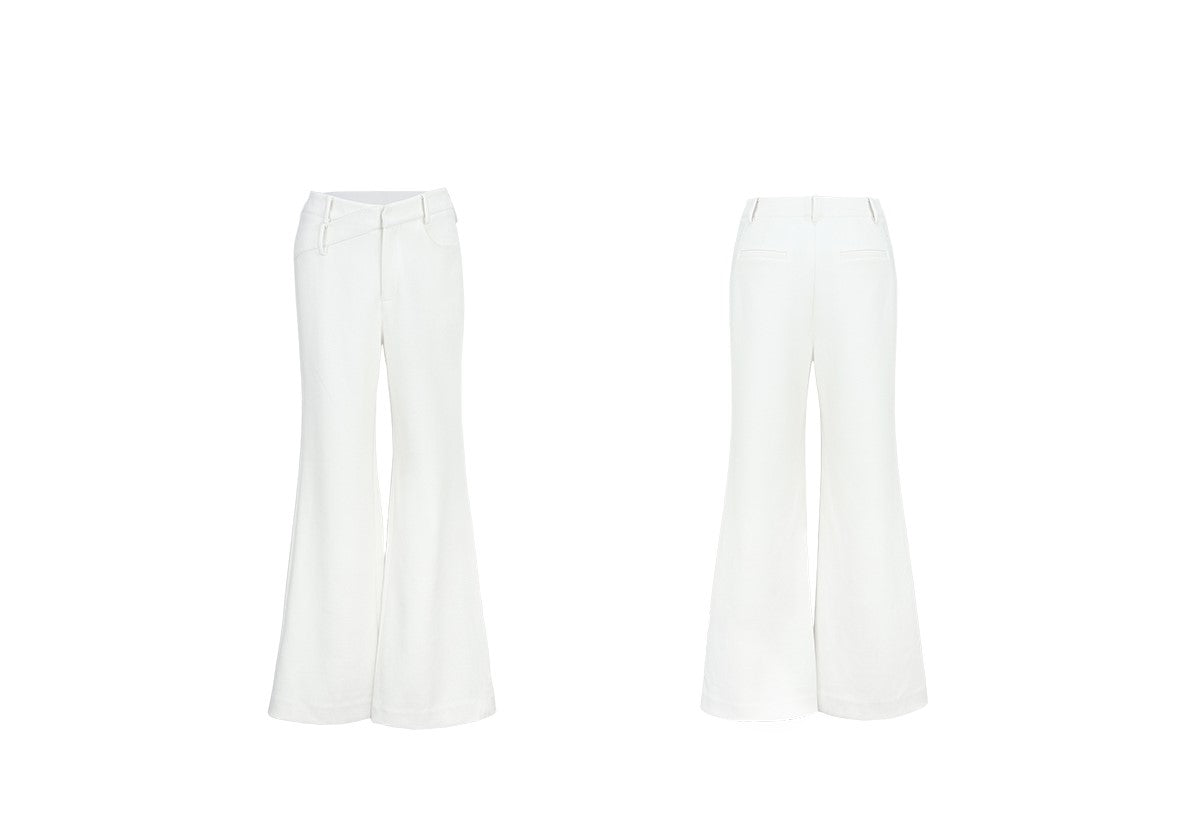 YES BY YESIR white long suit and pant set - ICY.