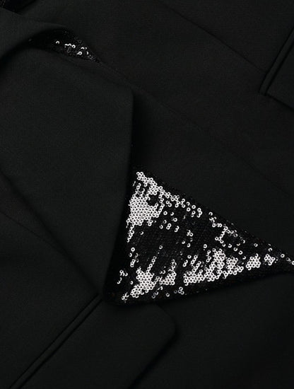 YES BY YESIR  sheep wool layered lapel long jacket - INIT.