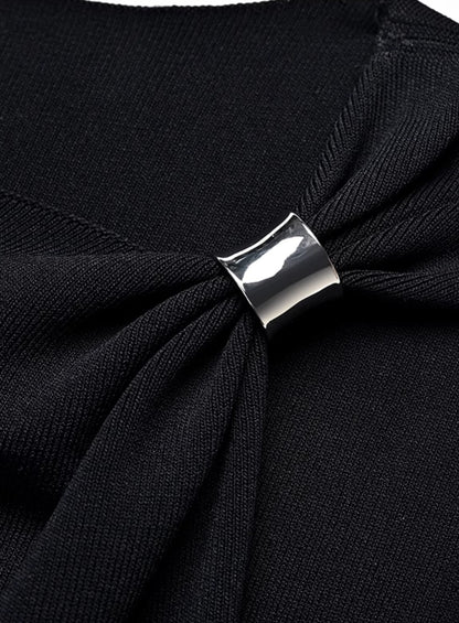 YES BY YESIR | Ye Qian  Luxury Summer Knit Pullover with Polished Minimal Elegance -LILIANA.