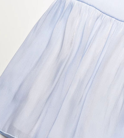 YES BY YESIR | Ye Qians Streamer Yarn Ruffled Halterneck Dress -LYANNA.