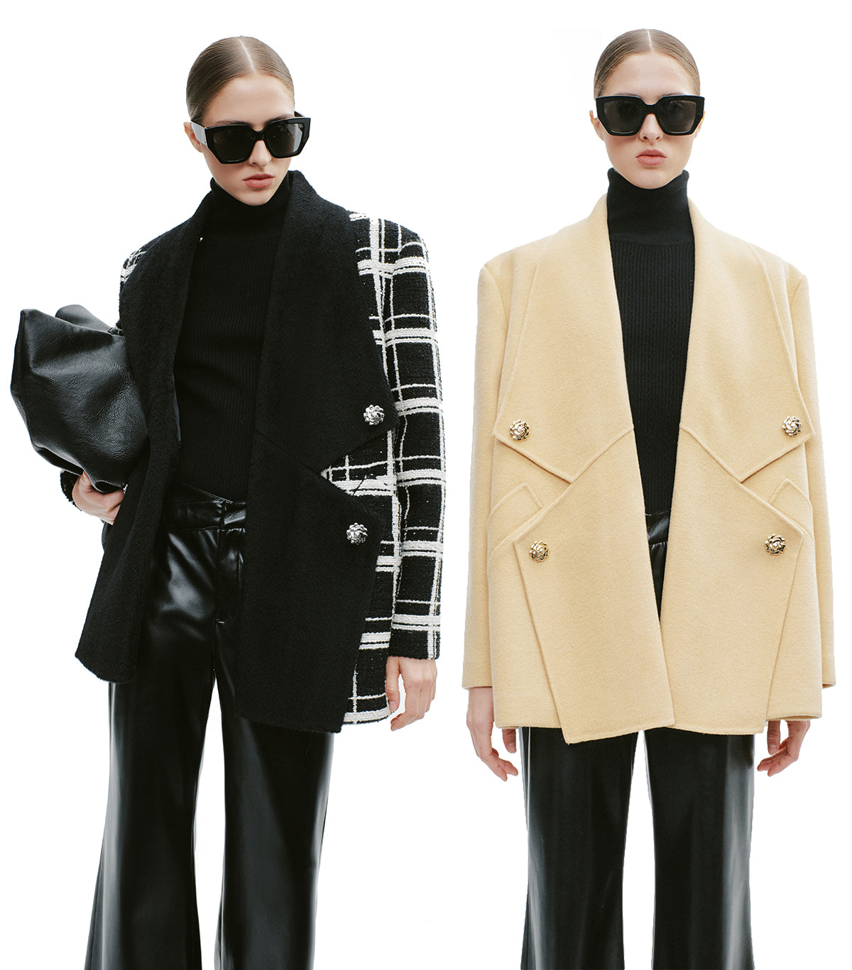 YES BY YESIR Sheep Wool Deconstructed Woolen Jacket - NARM.