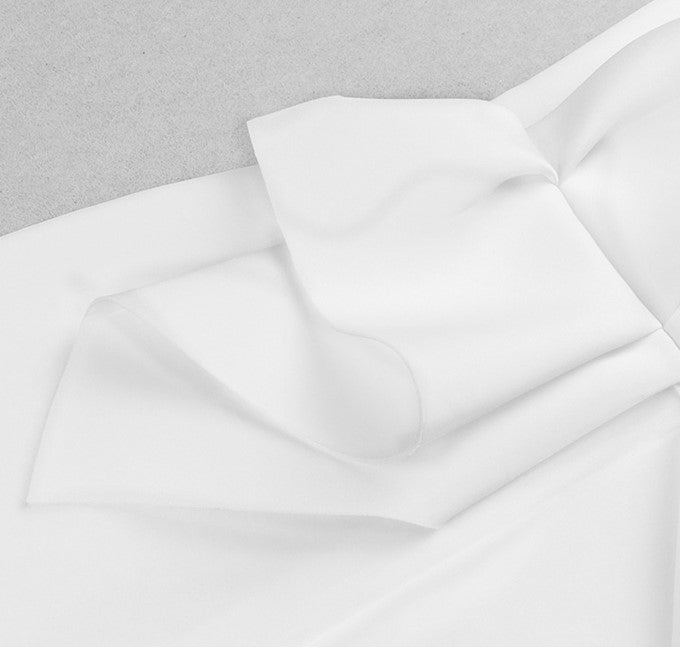 DOLLY Elegant Ruffled Off Shoulder Hollow Waist Irregular Hem Dinner Dress-NINA