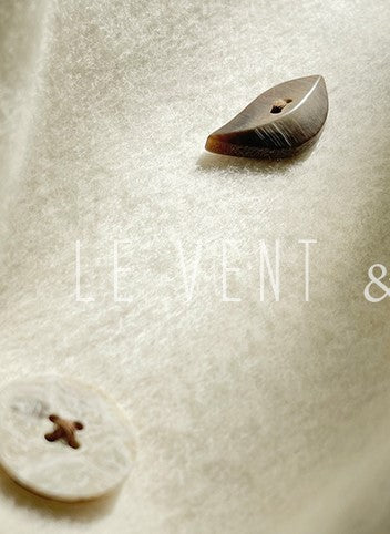 LE VENT&TES AILES Luxury winter camel hair tweed scarf jacket coat-ROSA.