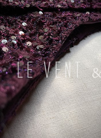 LE VENT&TES AILES Galaxy Luxury Weaving Feminine Sequin Tweed Skirt-ZOYA