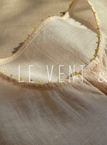 LE VENT&TES AILES Artistic 100% Silk  floral Printed Dress - NINA