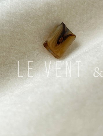 LE VENT&TES AILES Luxury winter camel hair tweed scarf jacket coat-ROSA.