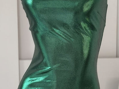 DOLLY Luxury Green Sleeveless Slim Fit High Waist Sexy Dinner Date Dress-KRASS