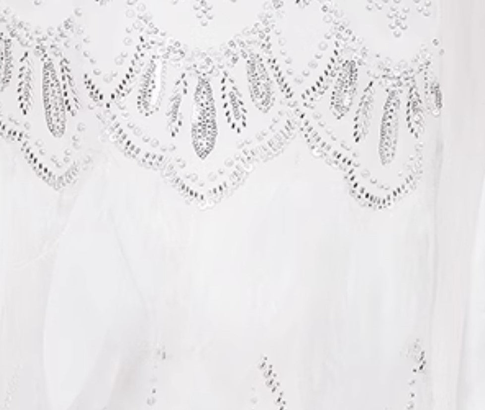 Wardrobes by Chen Luxury Whitebridal  Feather Slit Dinner Dress-Ammy