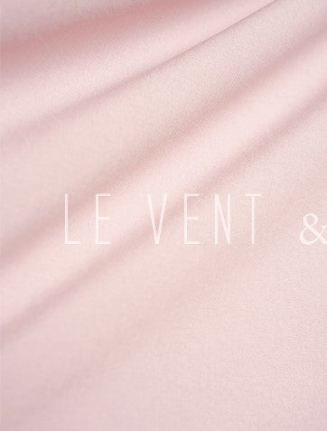 LE VENT&TES AILES Sakura Tencel Smudge Slip Skirt Loose Top Handmade-BECCA