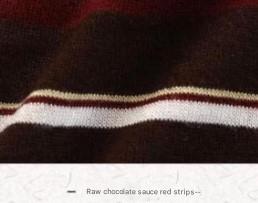 PIAOIN stripe design neutral loose long sleeve T-shirt silk wool knitwear spring-CIX