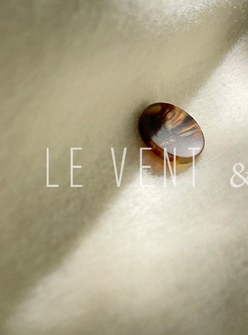 LE VENT&TES AILES Luxury winter camel hair tweed scarf jacket coat-ROSA.