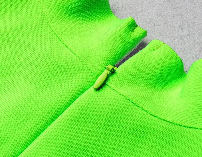 DOLLY High End Stand Collar Sleeveless Slim Fit Bandage Midi Dress-KYA