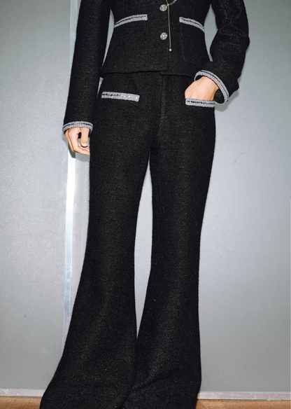 WANGXO | Milky Way Meteor Tweed Hand-Woven Two-Piece Outfit Set-NORA.