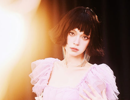 DOLLY Luxury Large Diamond Stylish Tassel Earring-JENNIE