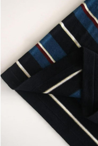 PIAOIN stripe design neutral loose long sleeve T-shirt silk wool knitwear spring-CIX