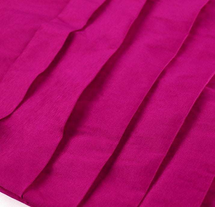 DOLLY Elegant Pink One Shoulder Lantern Sleeve High waist Slit Long Party Dress-KATE