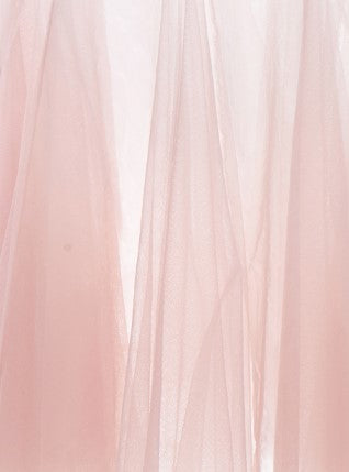 Wardrobes by Chen High End Pink Sleeveless Flower applique Sequin Dress-Bena