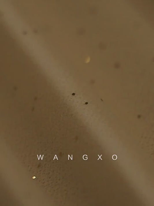 WANGXO | Fine Glitter-Sprinkled Silver High-Elastic Hemp Knit  Layered V-Neck Slim Elegant Top -SANA