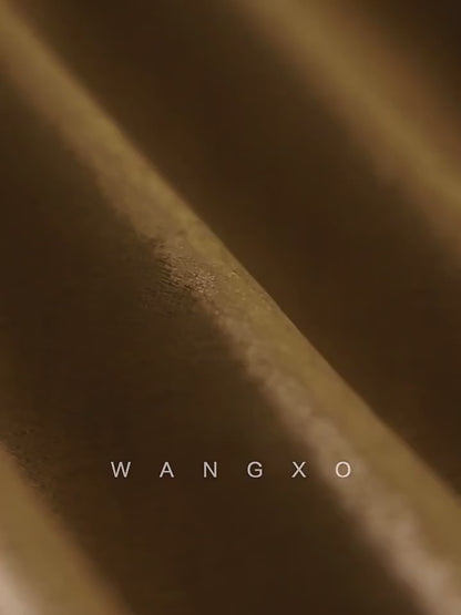 WANGXO |Detachable Pearl Pendant Swing Neck Waist Fishtail Dress -NOYA